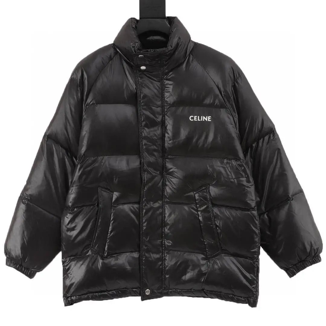 Celine Down Jackets Hooded puffer jacket with Triomphe chest emblem image 10