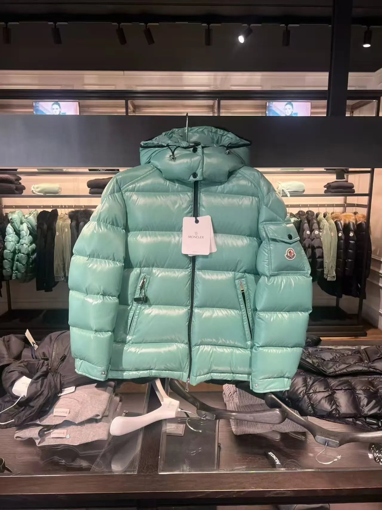 Moncler Maya Black Down Jacket - 5
