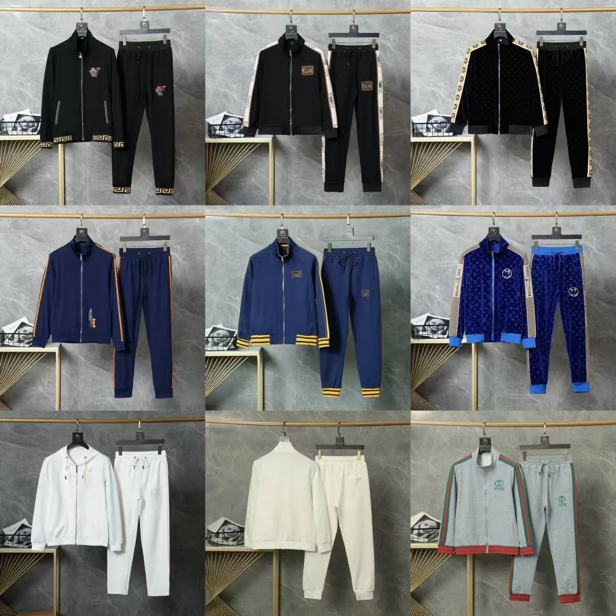 Fashion Track Suit Black Sport