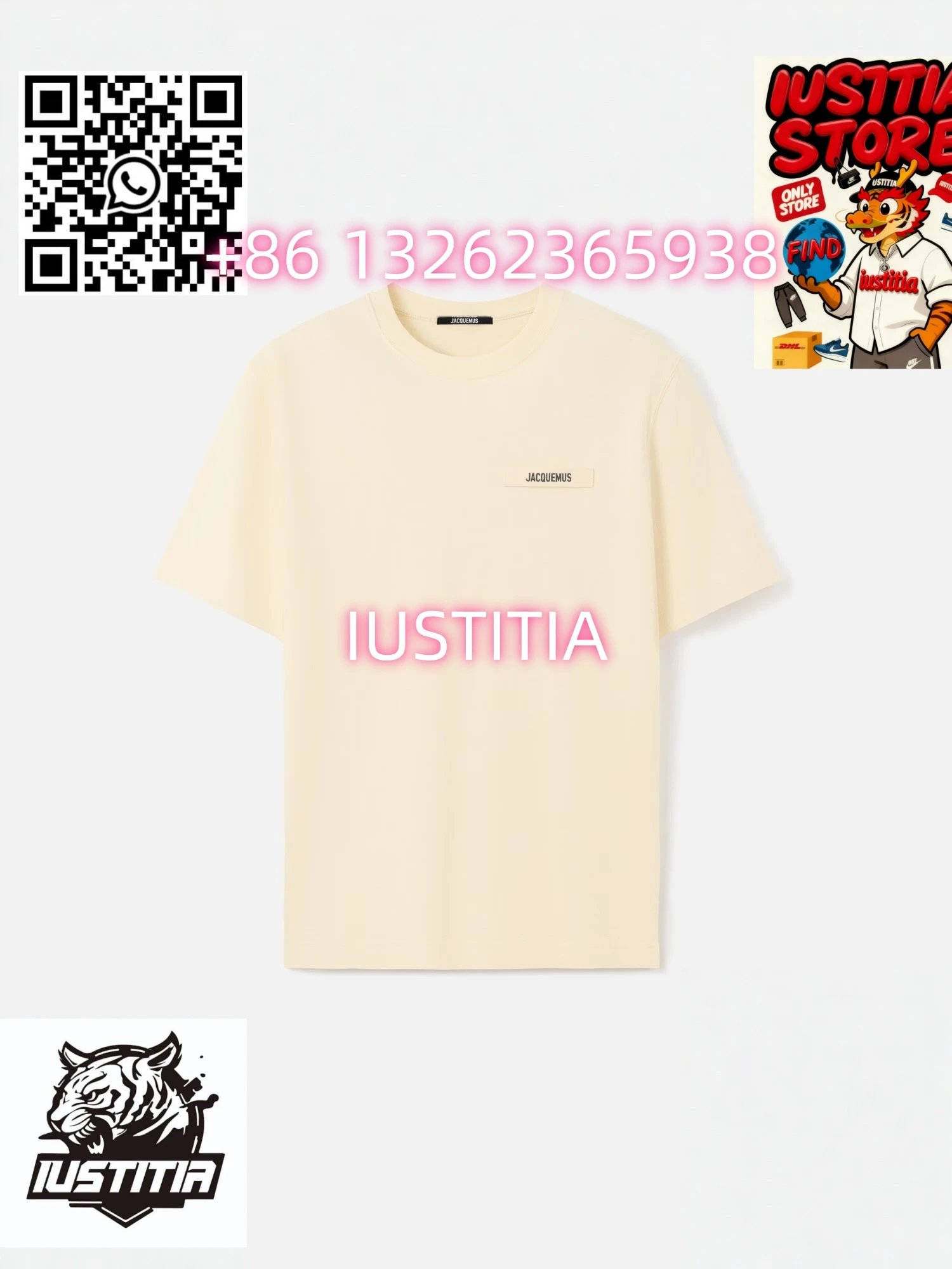 Jacquemus T-Shirts Logo Plaque T-Shirt — 03