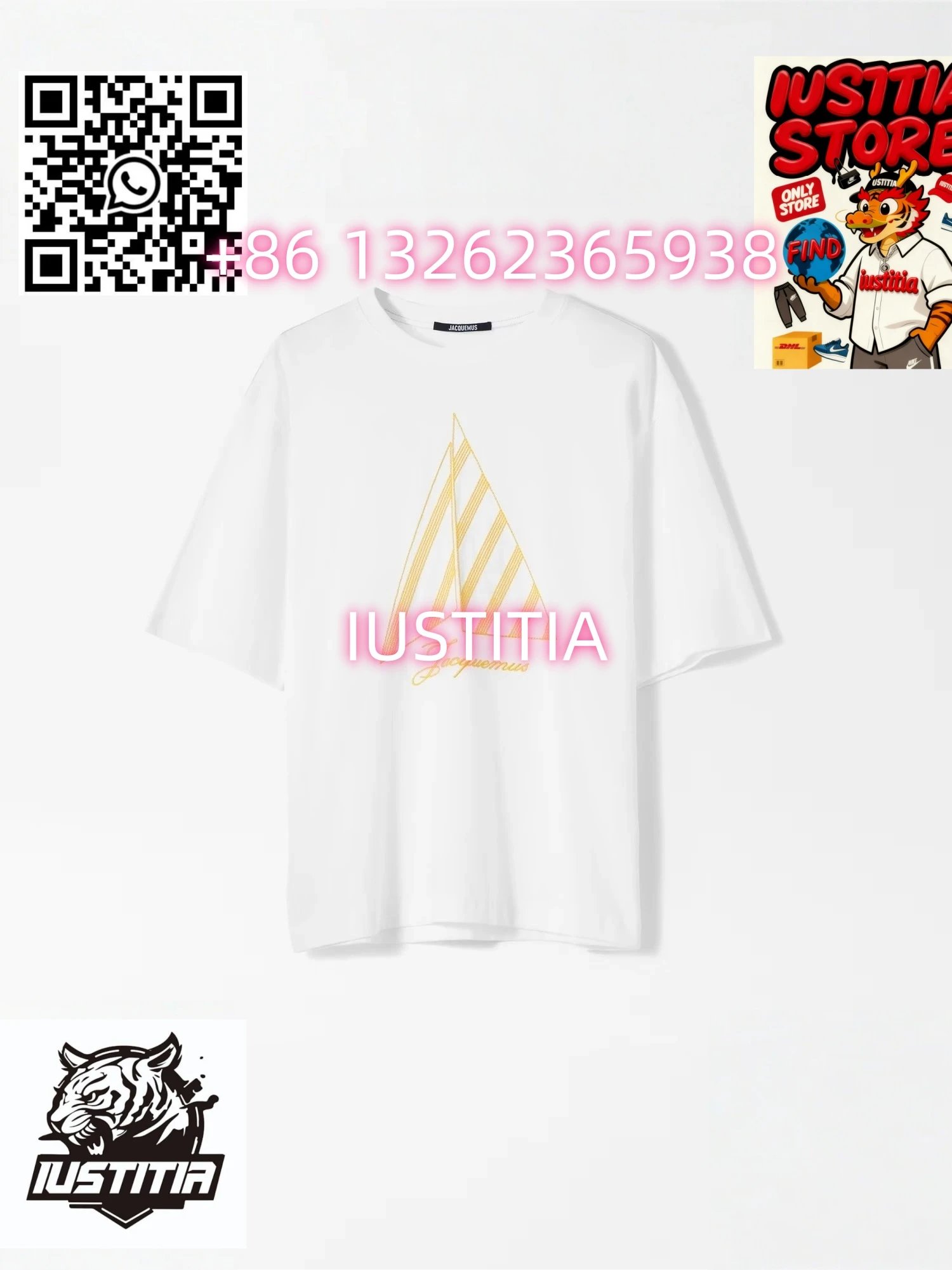 Jacquemus T-Shirts Logo Plaque T-Shirt — 19