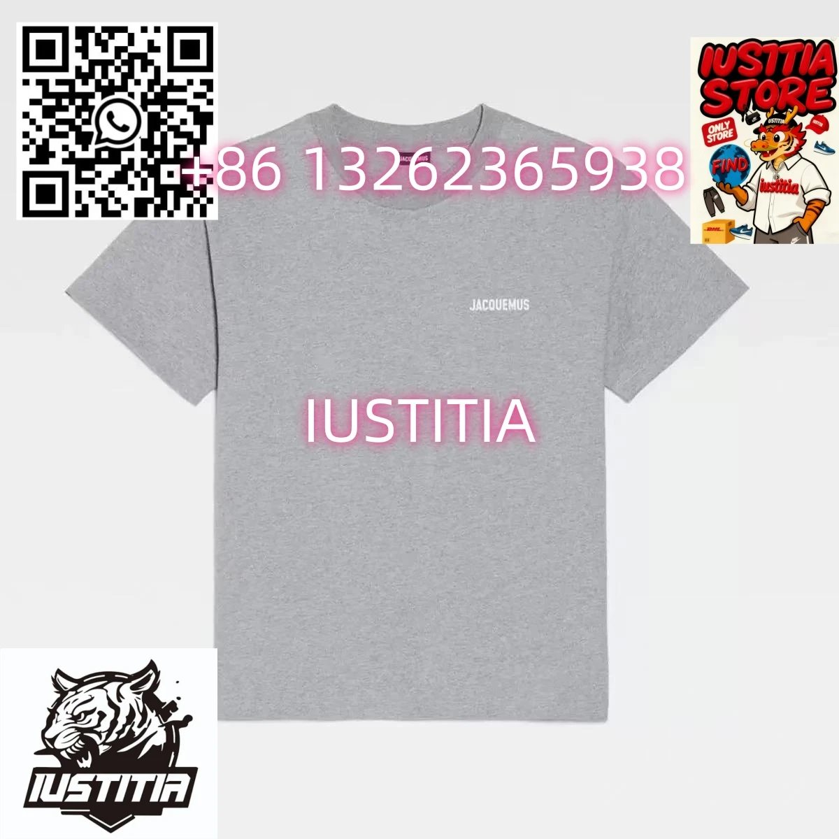 Jacquemus T-Shirts Logo Plaque T-Shirt — 11