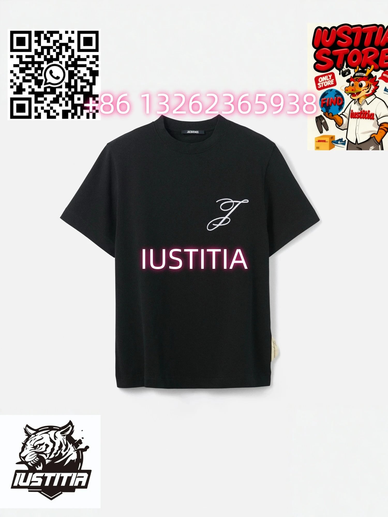 Jacquemus T-Shirts Logo Plaque T-Shirt — 13