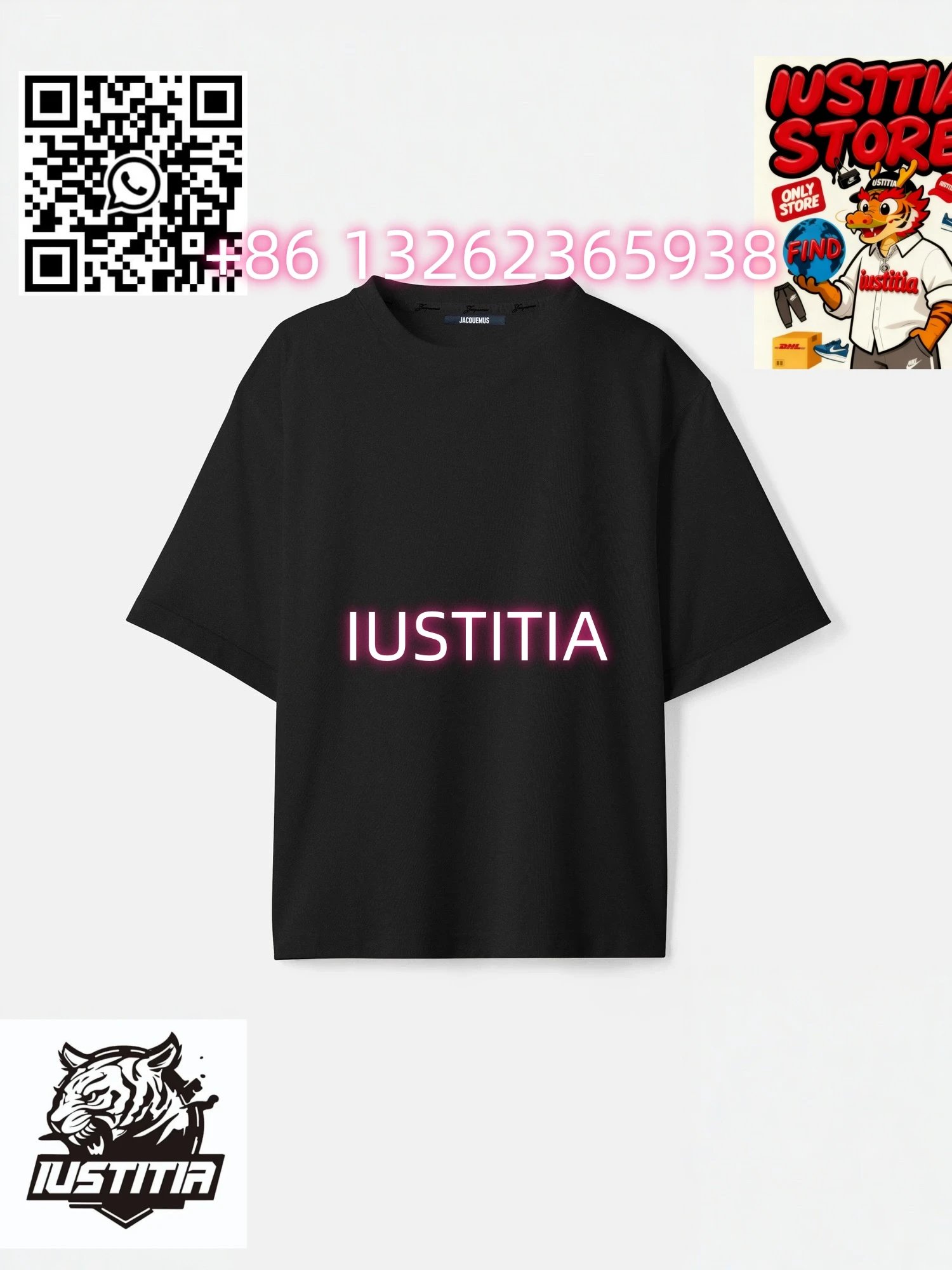 Jacquemus T-Shirts Logo Plaque T-Shirt — 17