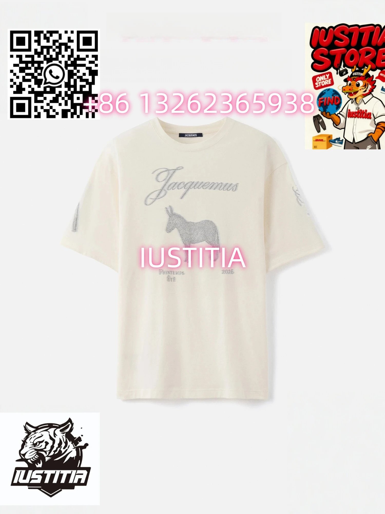 Jacquemus T-Shirts Logo Plaque T-Shirt — 24