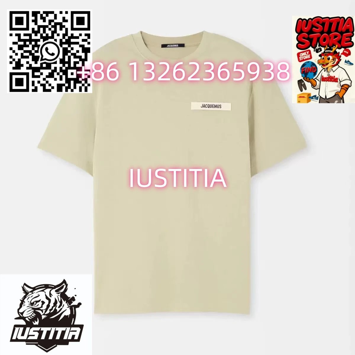 Jacquemus T-Shirts Logo Plaque T-Shirt — 08