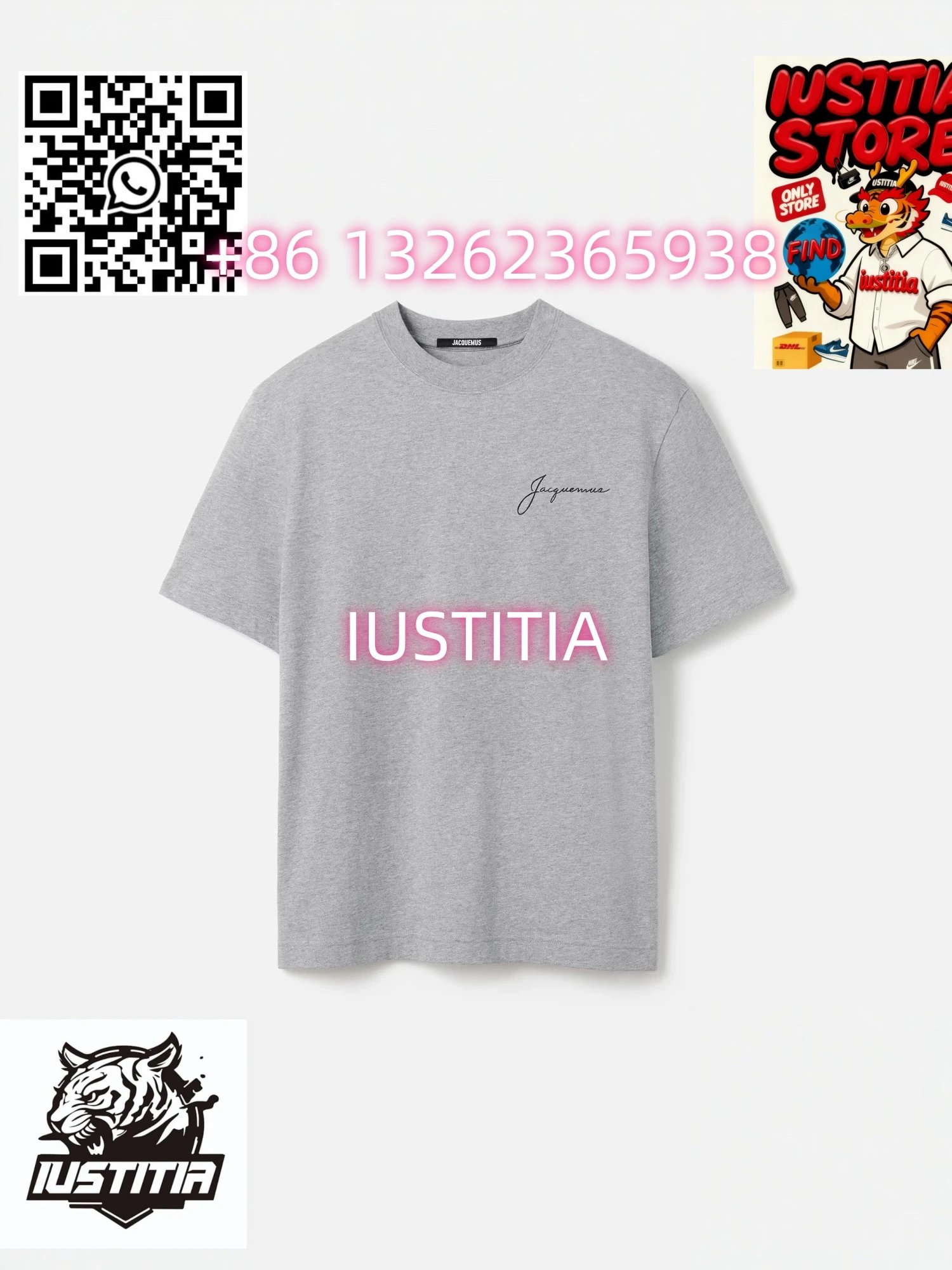 Jacquemus T-Shirts Logo Plaque T-Shirt — 15