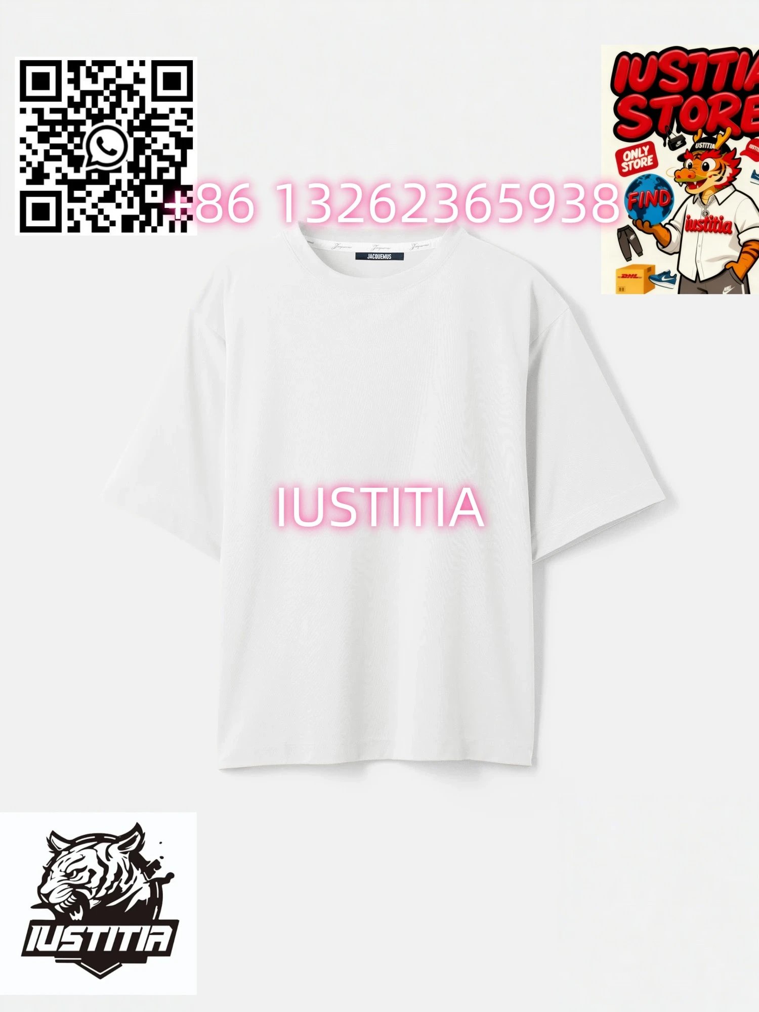 Jacquemus T-Shirts Logo Plaque T-Shirt — 16