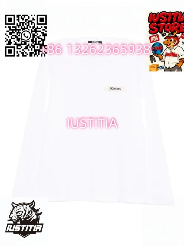 Jacquemus T-Shirts Logo Plaque T-Shirt — 26 long sleeves