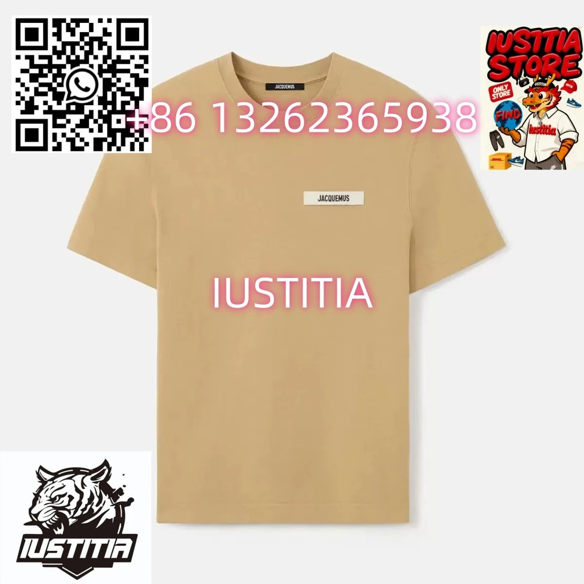 Jacquemus T-Shirts Logo Plaque T-Shirt — 09