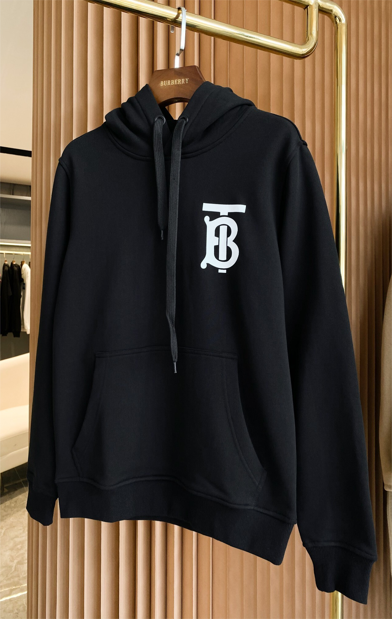 Burberry Monogram Logo Hoodie Black