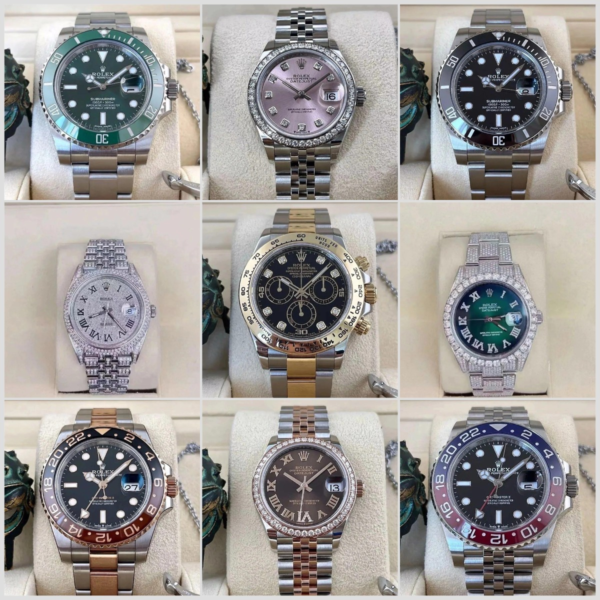 Rolex Submariner, Datejust, Da