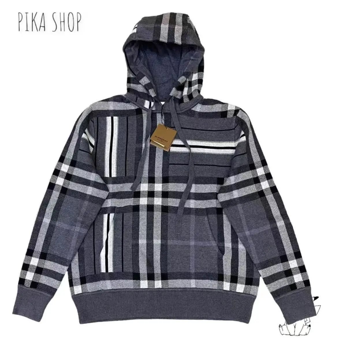 Burberry Hooded Windbreaker Jacket in Beige and Black Outerwear - 4