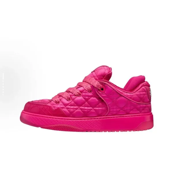 Dior B23 Quilted Pink Sneakers - 1
