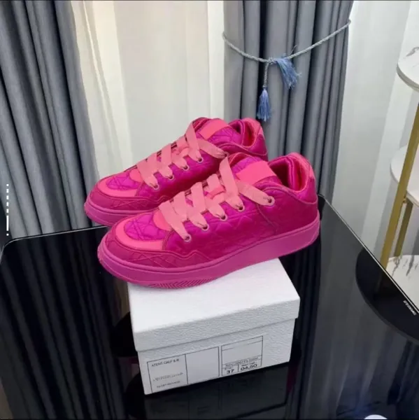 Dior B23 Quilted Red Sneakers - 6