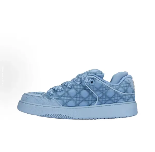 Dior B23 Quilted Low-Top Sneakers Light Blue - 1