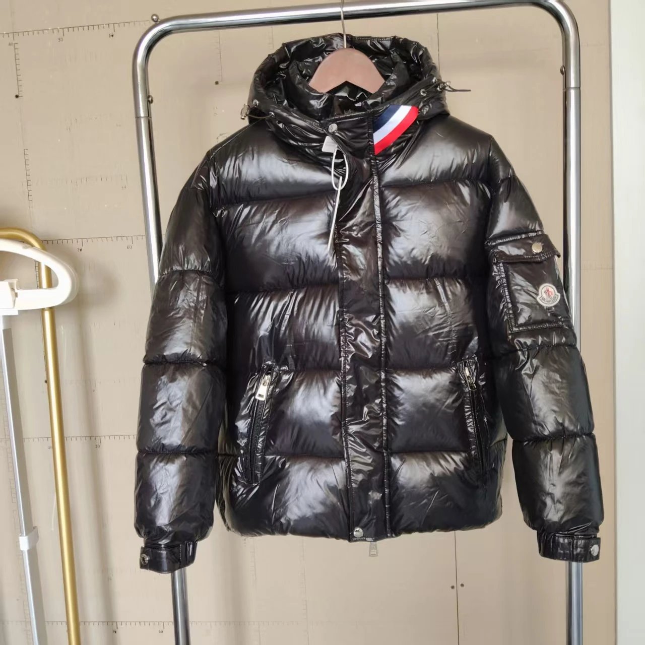 Moncler Down Jackets Hooded Quilted Jacket — 38