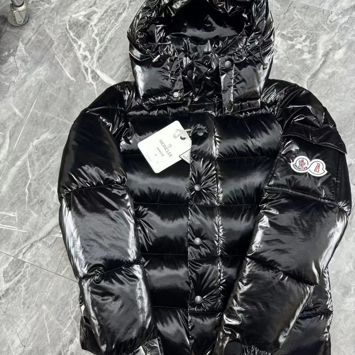 Moncler Down Jackets Hooded Quilted Jacket — 14