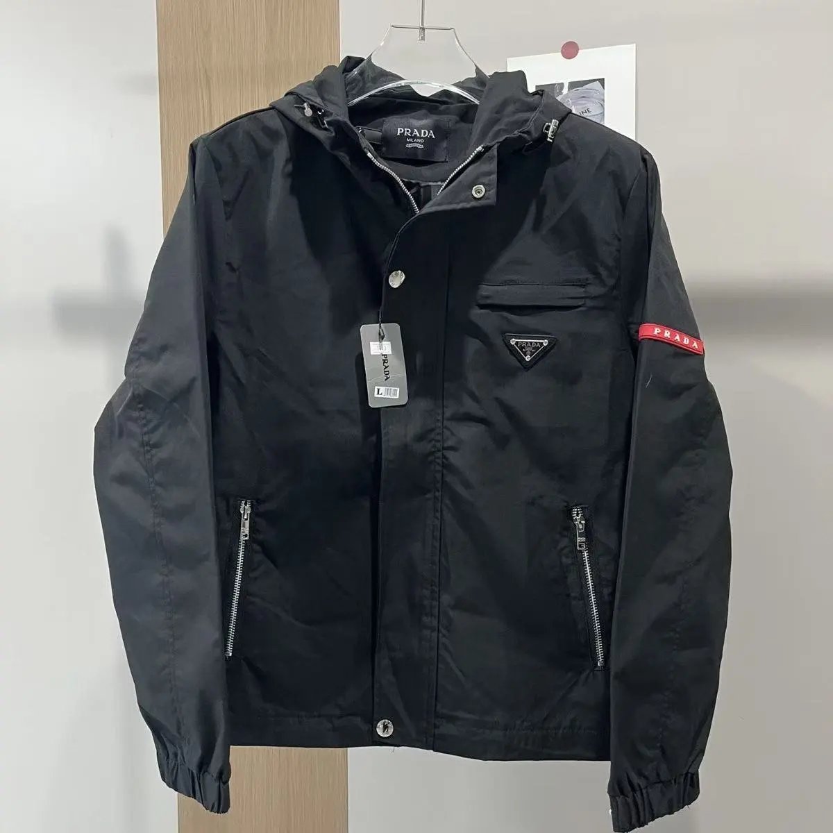 Prada Tracksuits Hooded Zip Tracksuit with Utility Pocket — Prada23
