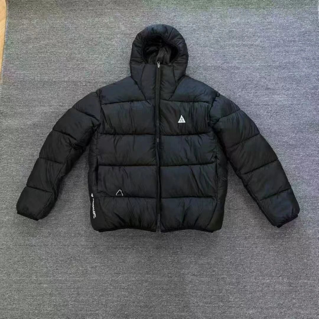 Puffer Jacket Black Olive Beige Hooded Quilted Winter Coat
