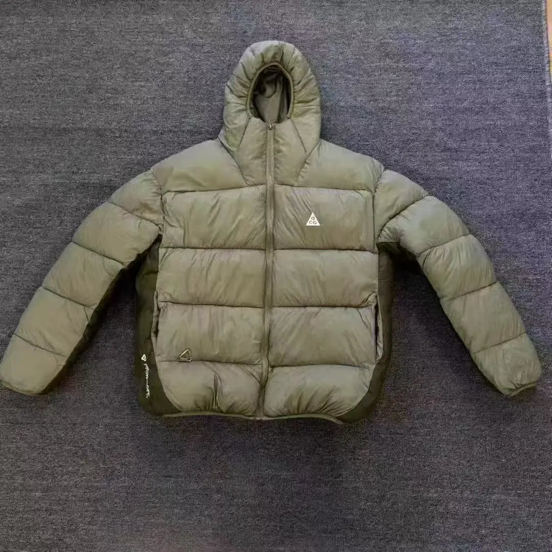 Puffer Jacket Black Olive Beige Hooded Quilted Winter Coat