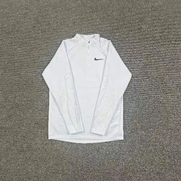 White Half-Zip Long Sleeve