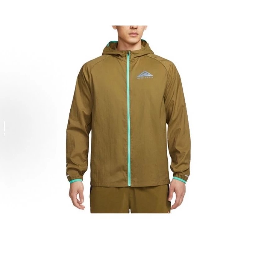 Nike Trousers Tapered athletic track pants — Khaki Long Sleeve 2