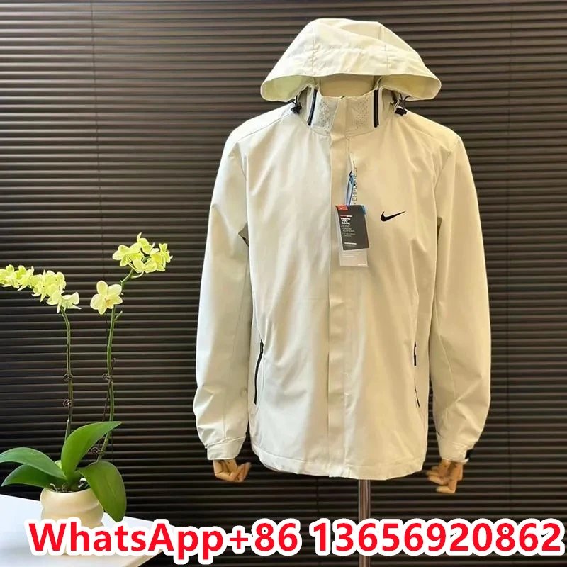 White Windbreaker