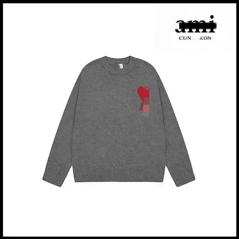 Deep gray red label [2115 round neck jacquard style]
