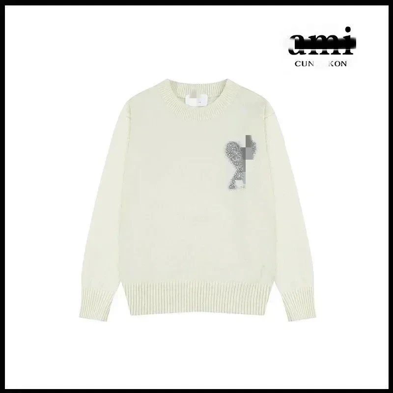 Mibai [A8146 Silver Love Round Neck]