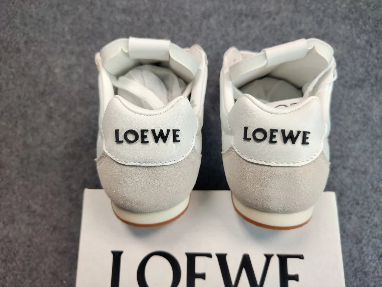 Loewe Flow Runner Low-Top White Sneakers