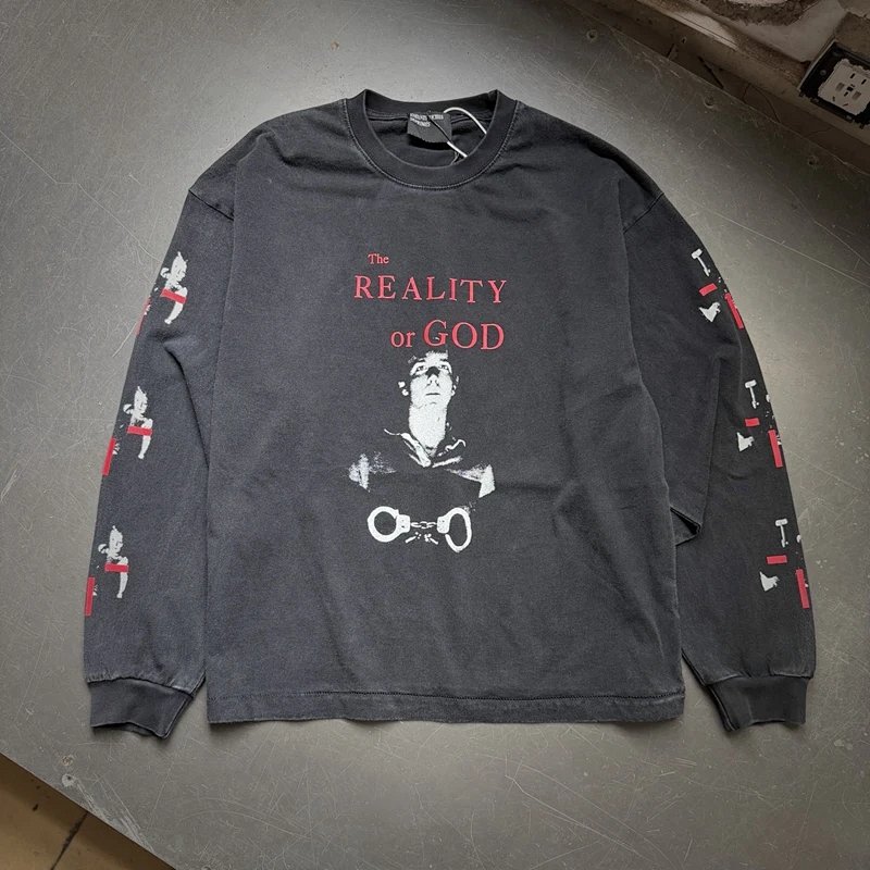 Enfants Riches Deprimes做旧长袖上衣 尺码:S M L XL 颜色: 洗水黑 ERD8823