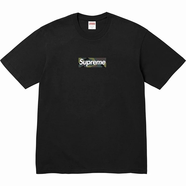 FW23 BOX LOGO TEE 迷彩BOGO印花短袖t恤 颜色:黑色,白色 尺码:S M L XL S2367 # B353