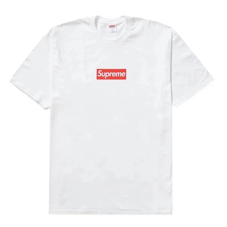 SUP 23SS LA门店限定经典bogo英文印花圆筒短袖t恤 白色 S M L XL  S2338  B334