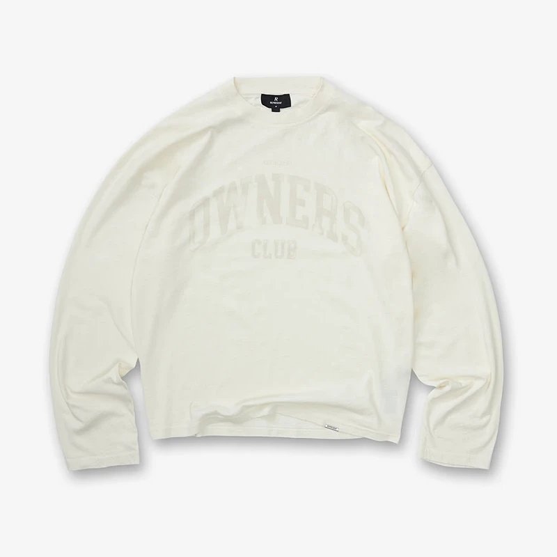 REPRESENT 新款美式高街男女街头潮流宽松长袖 尺码：S M L XL 颜色：米白  REPG9859