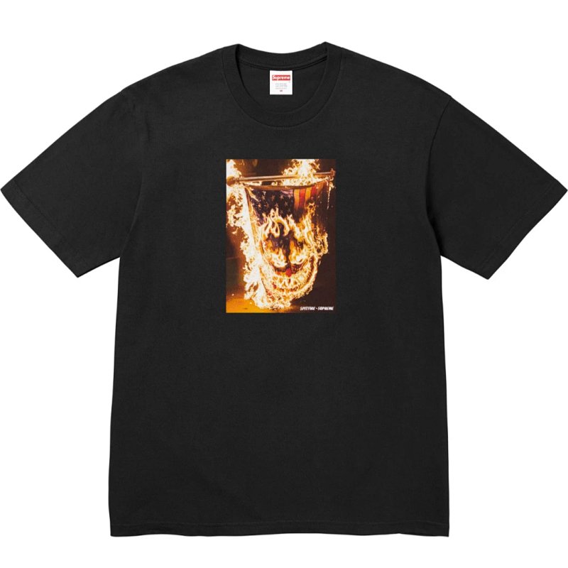 SPITFIRE FLAG TEE  笑脸火焰T恤   S-XL  黑色  白色  SB75