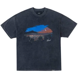 thumbnail for Dark Night Mountain View Print Short Sleeve T-Shirt REP143