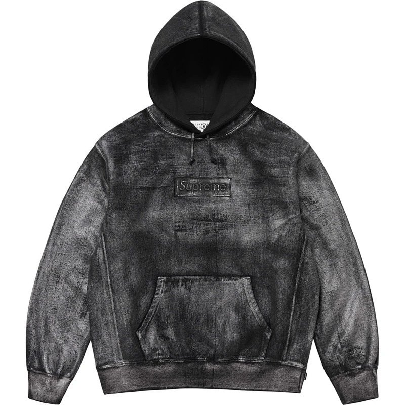 MM6卫衣 X MM6 BOX LOGO HOOHED 黑色 白色 S-XL E599