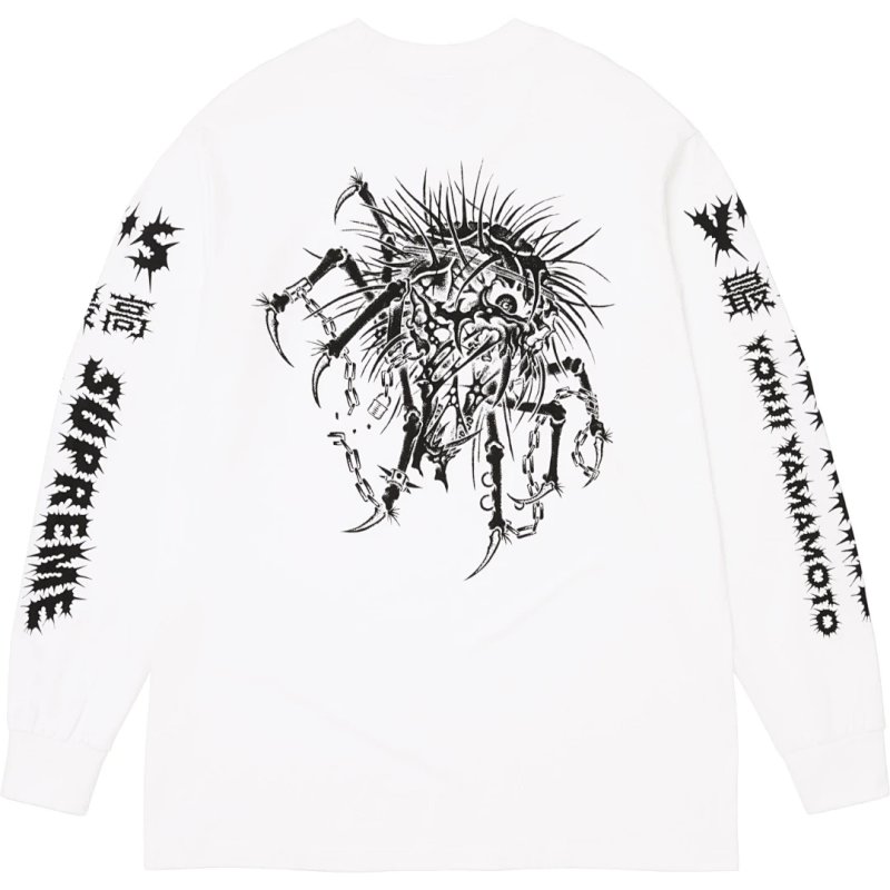 Y'S长袖T恤 山本耀司 联名款 Y'S L/S TEE 双袖印花长袖TEE 黑白 S- XL SB33
