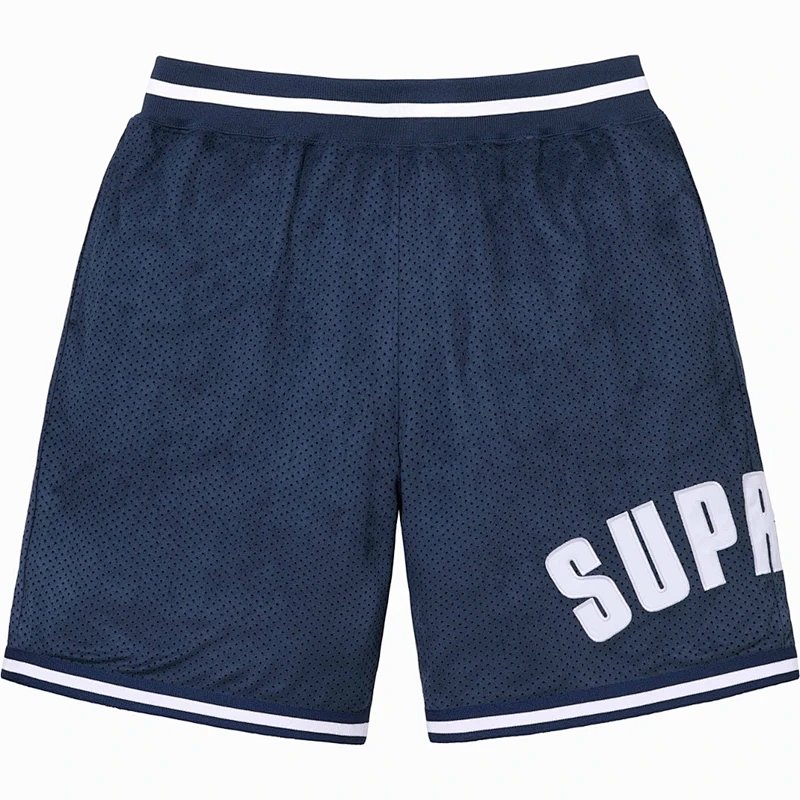 SUP 24SS 麂皮网眼短裤 ULTRASUEDE MESH SHORT 黑色 浅灰色 藏蓝色 S M L XL SB11