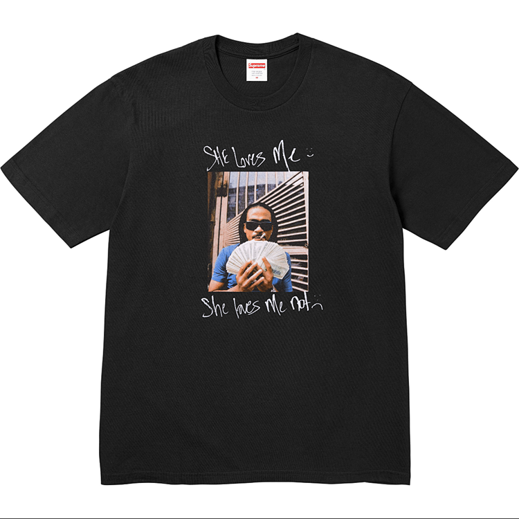 MAX B 人物图案短袖T恤 黑 白 S M L XL B400