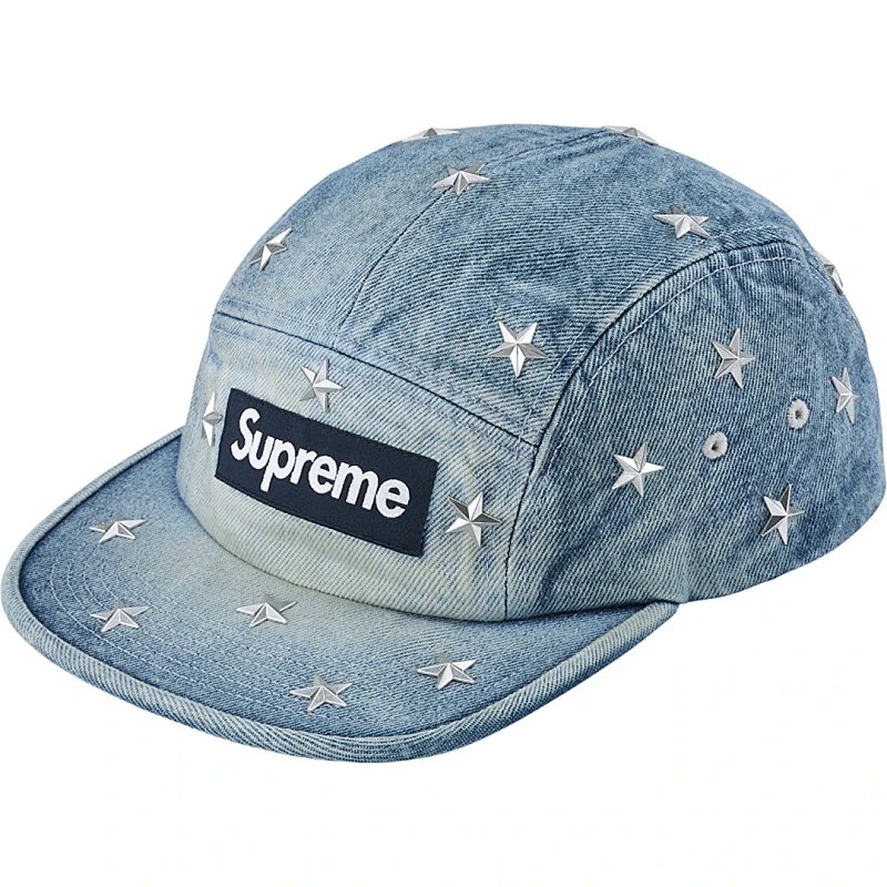 Water Washed quilted camping hat 铆钉5角星帽 洗水黑 洗水蓝 H043