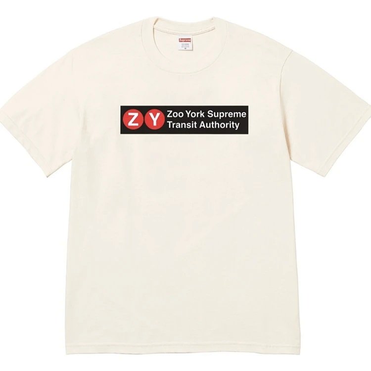 ZOO YORK TRANSIT TEE美式英文T恤 短袖  黑色  米白色  S-XL   SB17