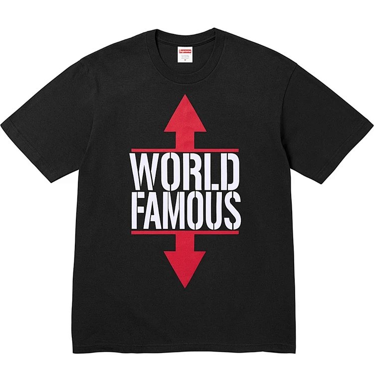 26SS WORLD FAMOUS TEE  经典字母短袖 黑白 S- XL  SB54