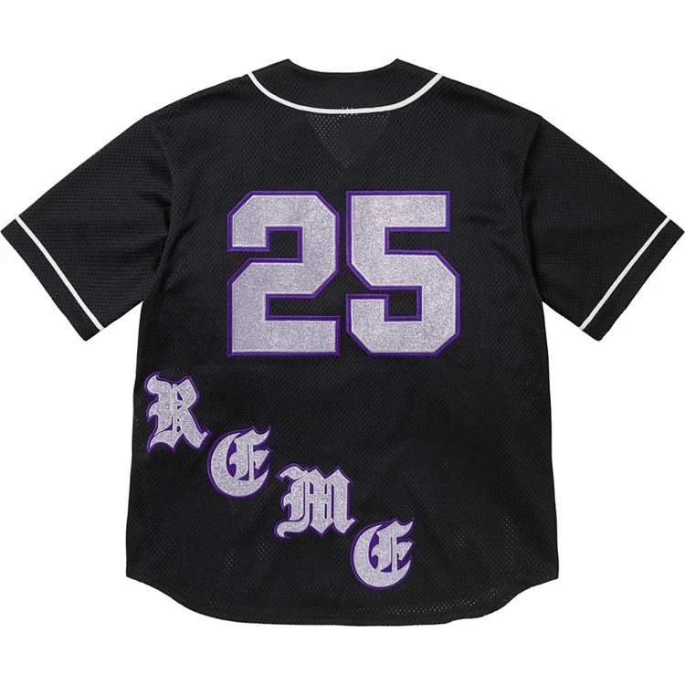 25SS OLD ENGLISH BASEBALL JERSEY 棒球T恤 黑色 灰色    SB14