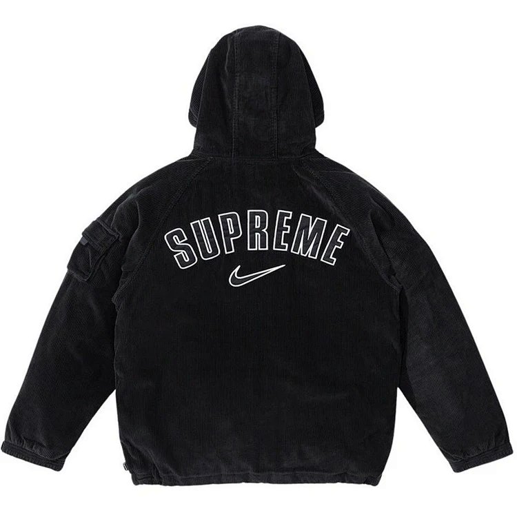 Sup NK Arc Corduroy Hooded Jacket 灯芯绒 夹棉外套 黑 S M L XL D421