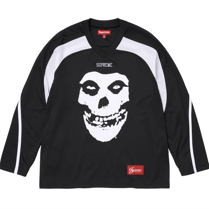 SS26 HOCKEY JERSEY拼色设计长袖冰球球衣 黑色  紫色 S- XL   SB86