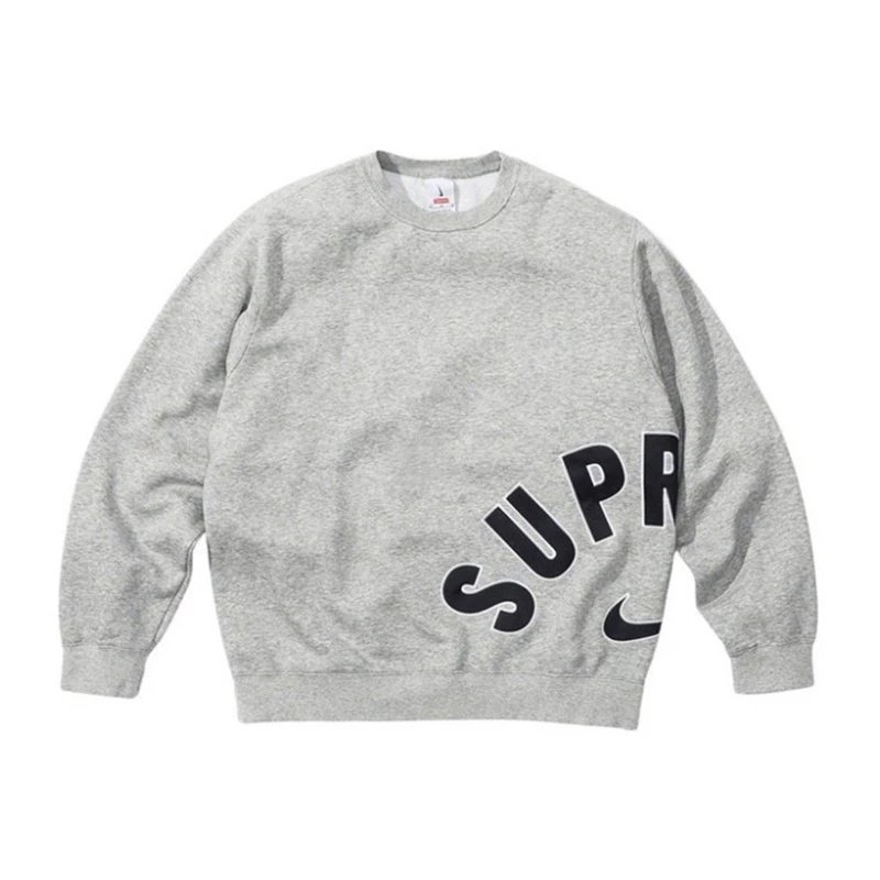 Padded Crew Neck Pullover Sweatshirt S2221