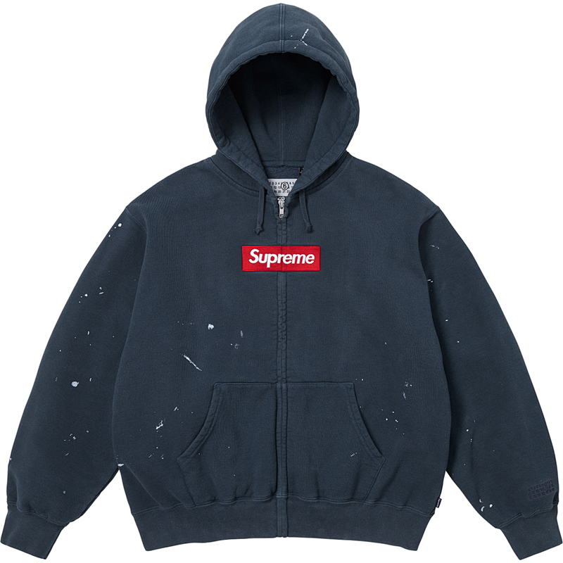 MM6 BOX 拉链卫衣 黑 宝蓝 灰白 S M L XL  E612