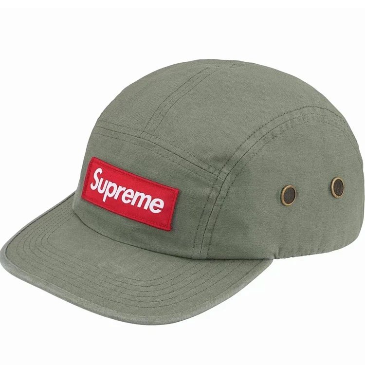 SUP SS24 MILITARY CAMP CAP 鸭舌帽 黑 绿 H021